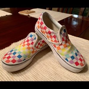 Girls Rainbow Vans